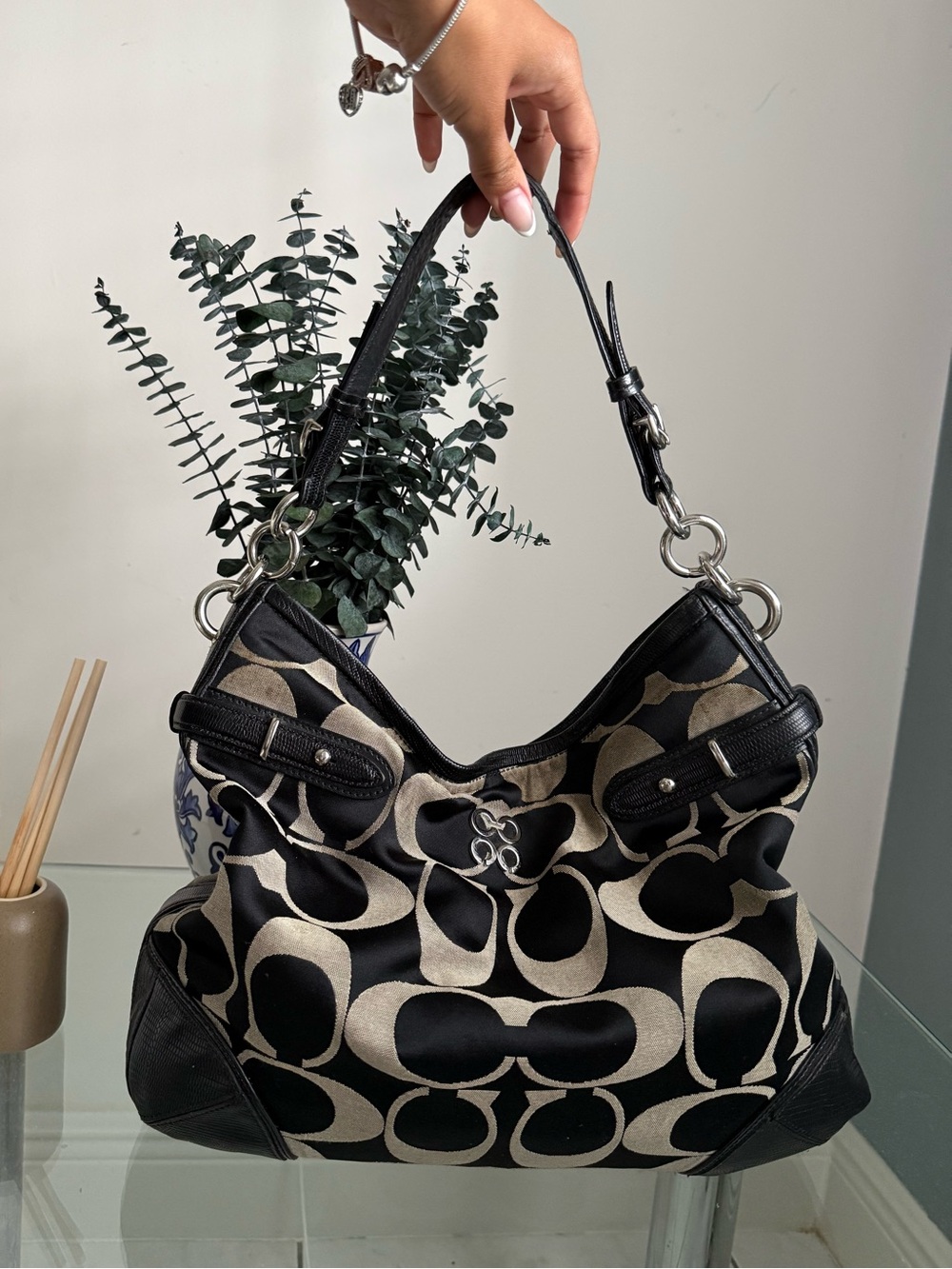 Coach Signature Jacquard Bag Shoulder Bag